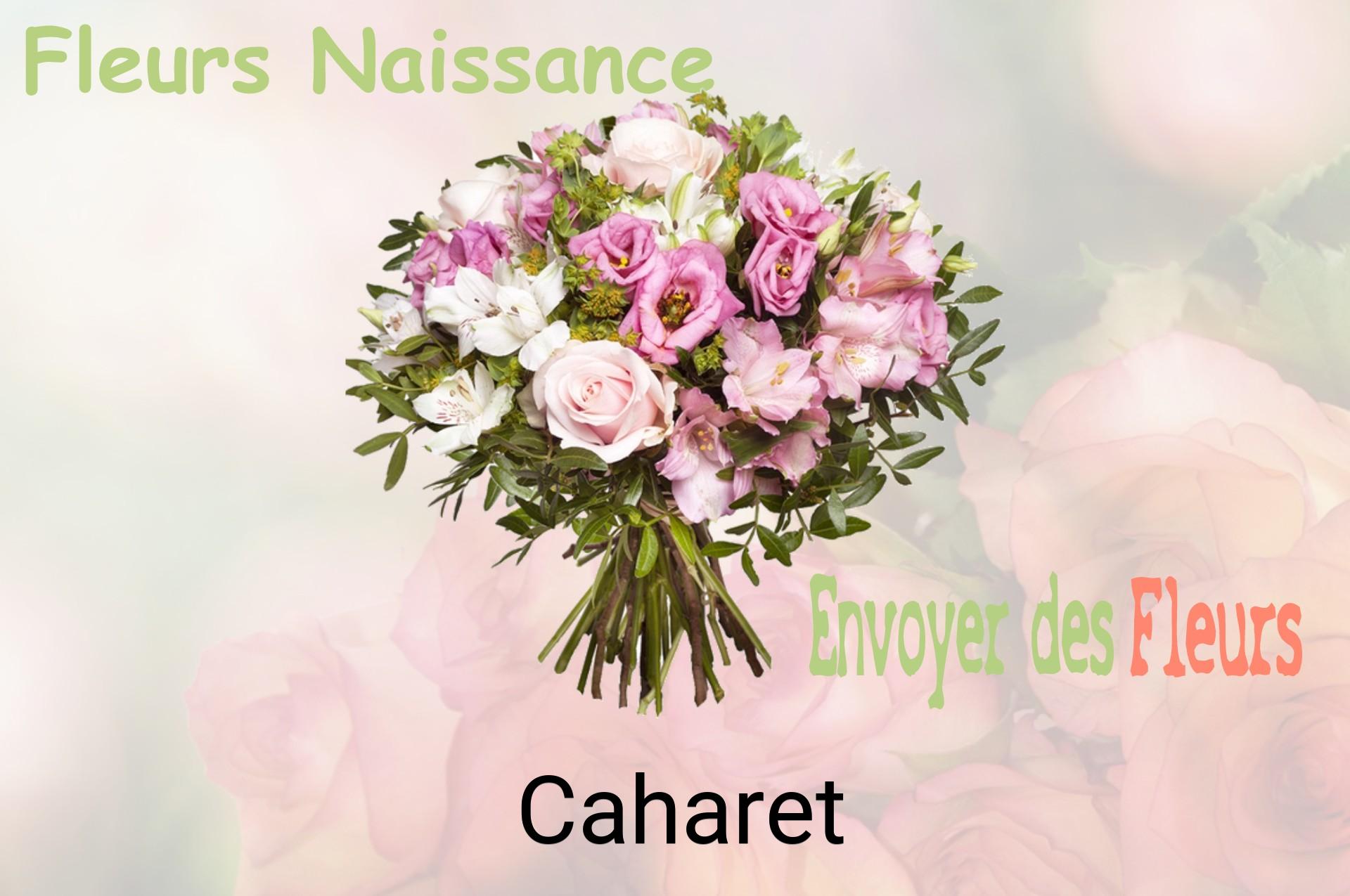 Bouquet de fleurs de naissance livré à Caharet